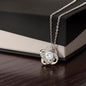 To My Wonderful Wife Silver Love Knot Necklace