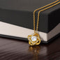 To My Wonderful Wife Silver Love Knot Necklace