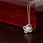 To My Wonderful Wife Silver Love Knot Necklace