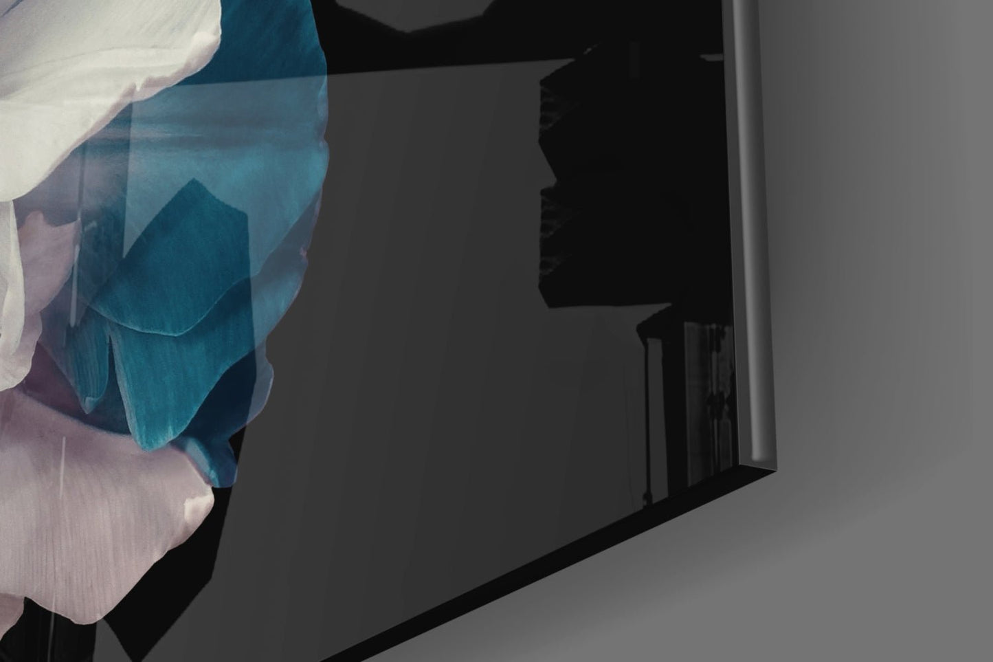 Blue Flower Glass Wall Art Daughter - Ever Trendy Essentials