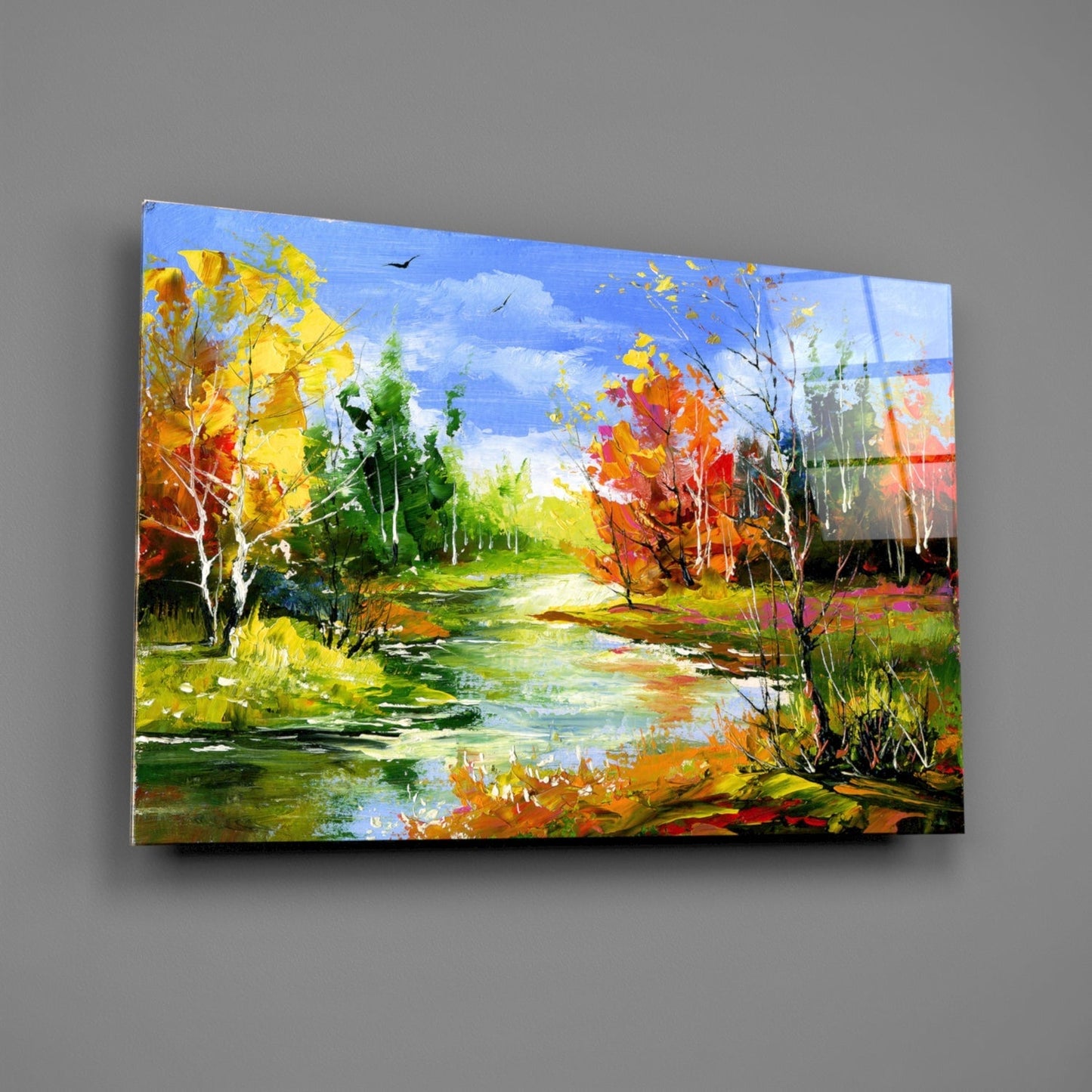 Colorful Autumn Glass Wall Art Daughter - Ever Trendy Essentials