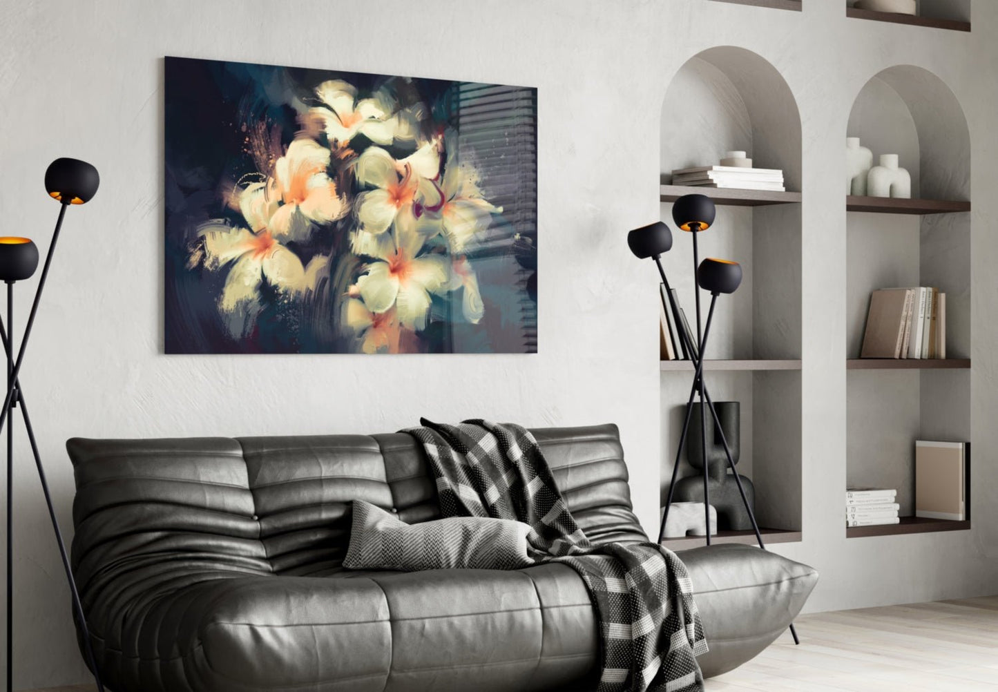Flowers Glass Wall Art Daughter - Ever Trendy Essentials