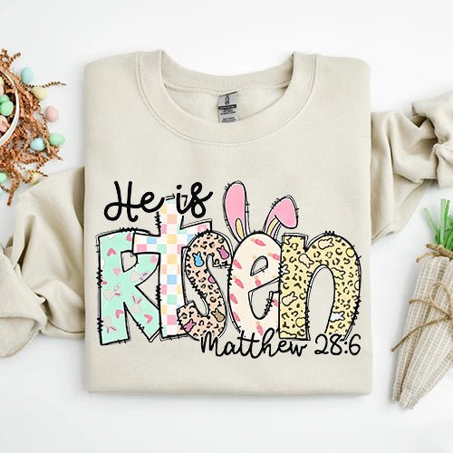 He is Risen Easter Inspirational Sweatshirt - Ever Trendy Essentials