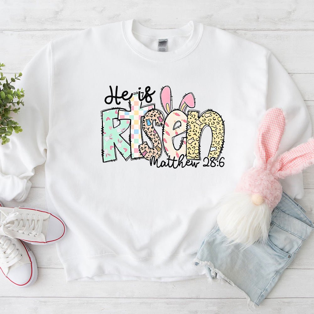 He is Risen Easter Inspirational Sweatshirt - Ever Trendy Essentials