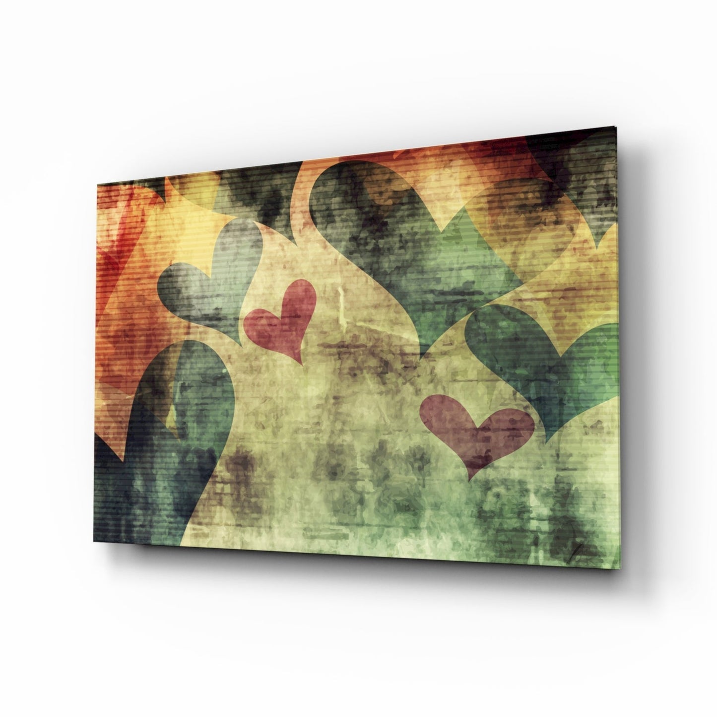 Hearts Hearts Glass Wall Art Daughter - Ever Trendy Essentials
