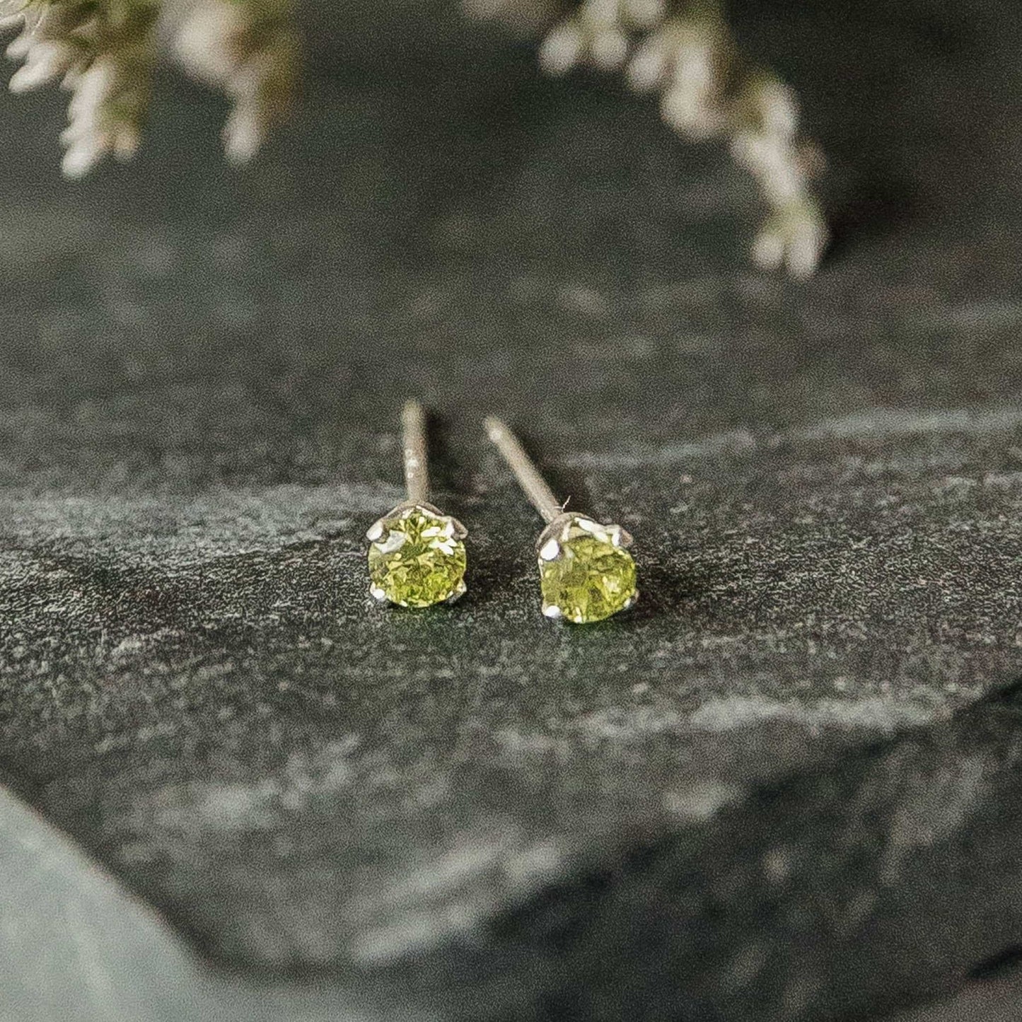 Lime Crystal Stud Earrings - Ever Trendy Essentials