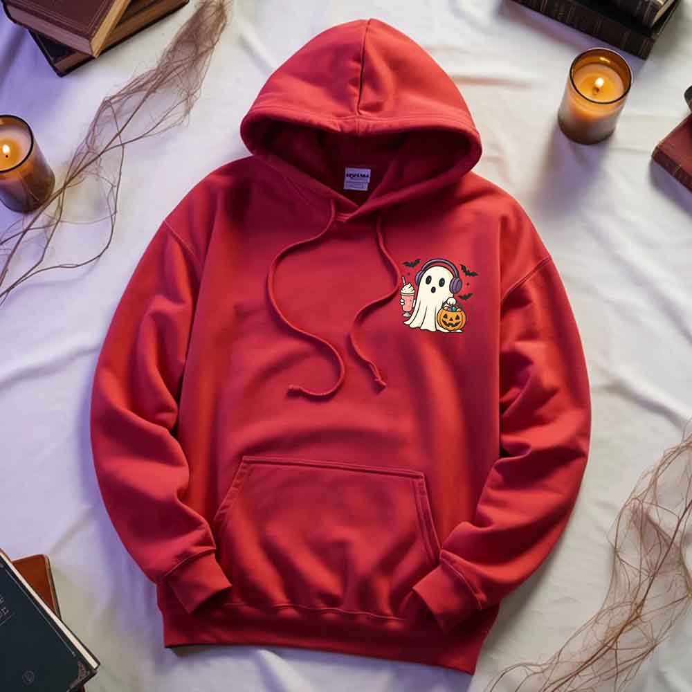 Little Ghost Iced Coffee Hoodie – Cute Halloween Ghost Hoodie - Ever Trendy Essentials