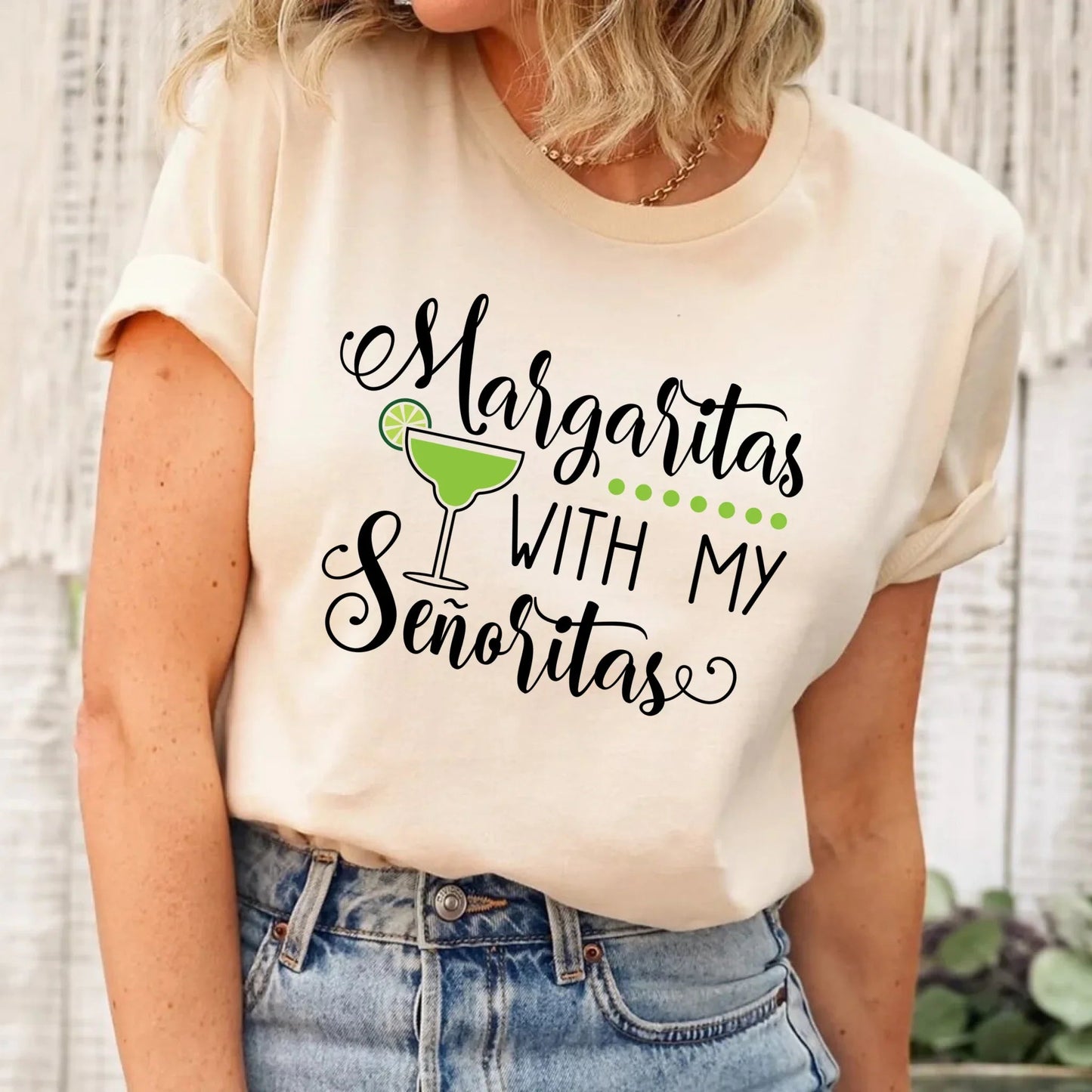 🍸 Margaritas With My Señoritas Best Friends Matching T-Shirts - Ever Trendy Essentials