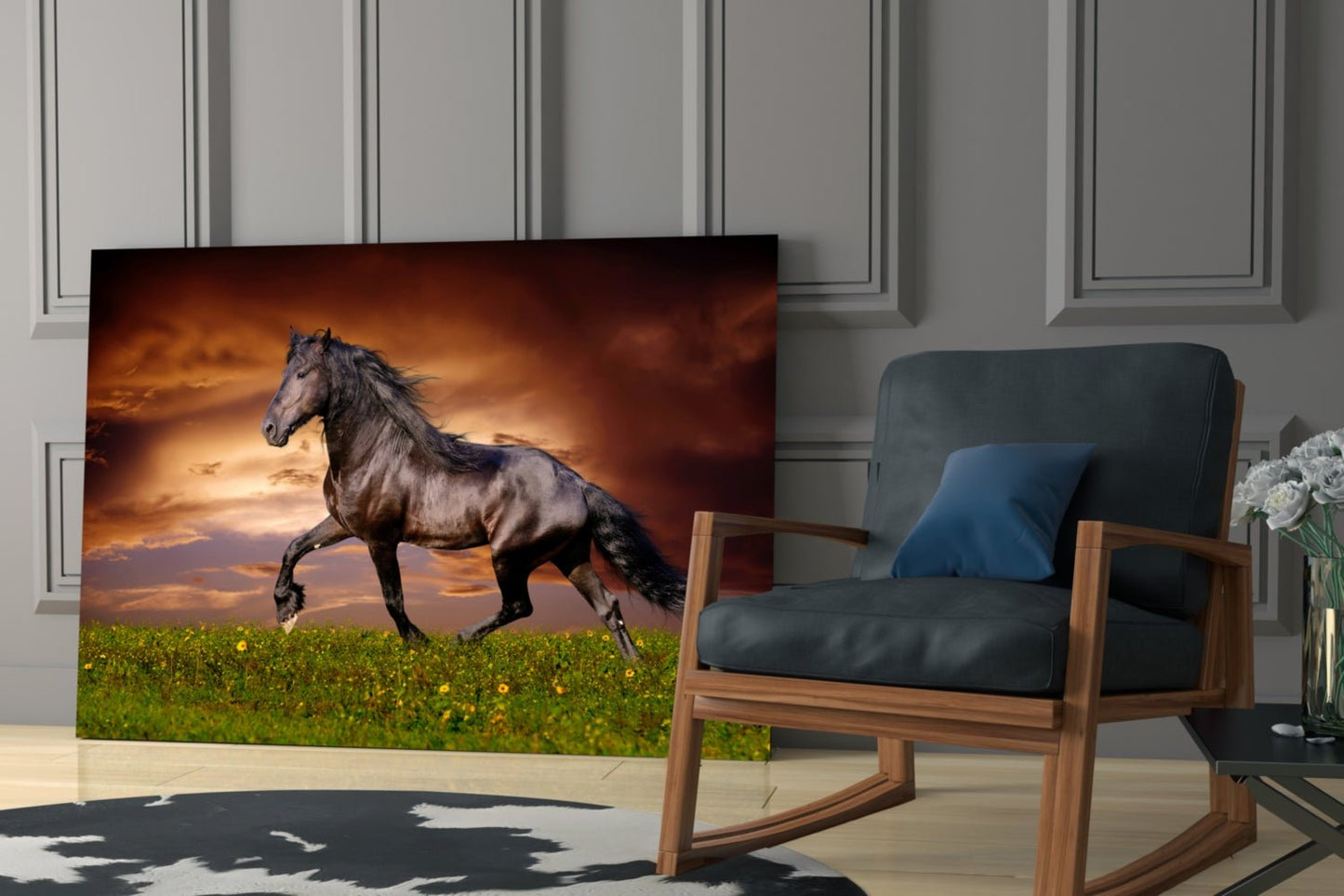 Nobility of Horse Glass Wall Art Daughter - Ever Trendy Essentials