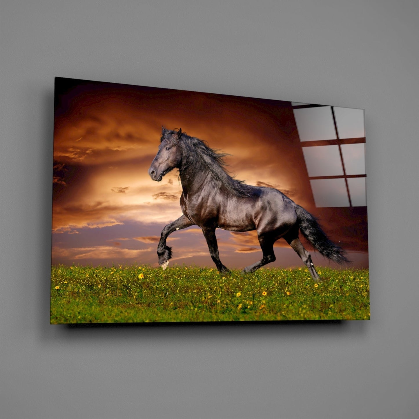 Nobility of Horse Glass Wall Art Daughter - Ever Trendy Essentials
