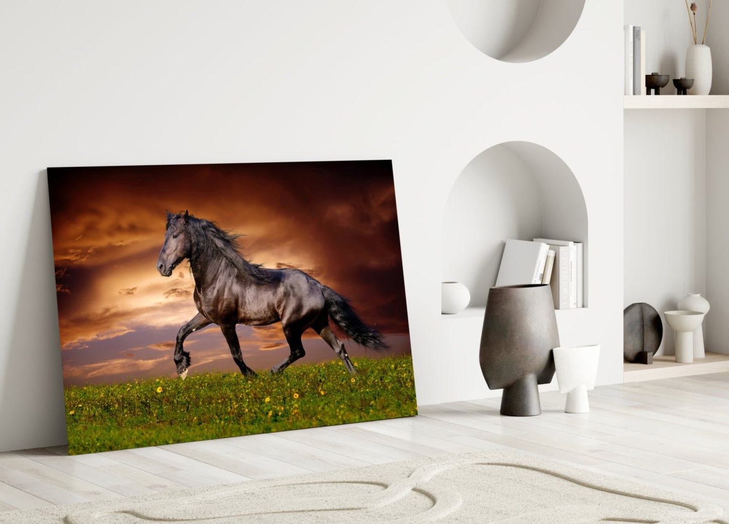 Nobility of Horse Glass Wall Art Daughter - Ever Trendy Essentials