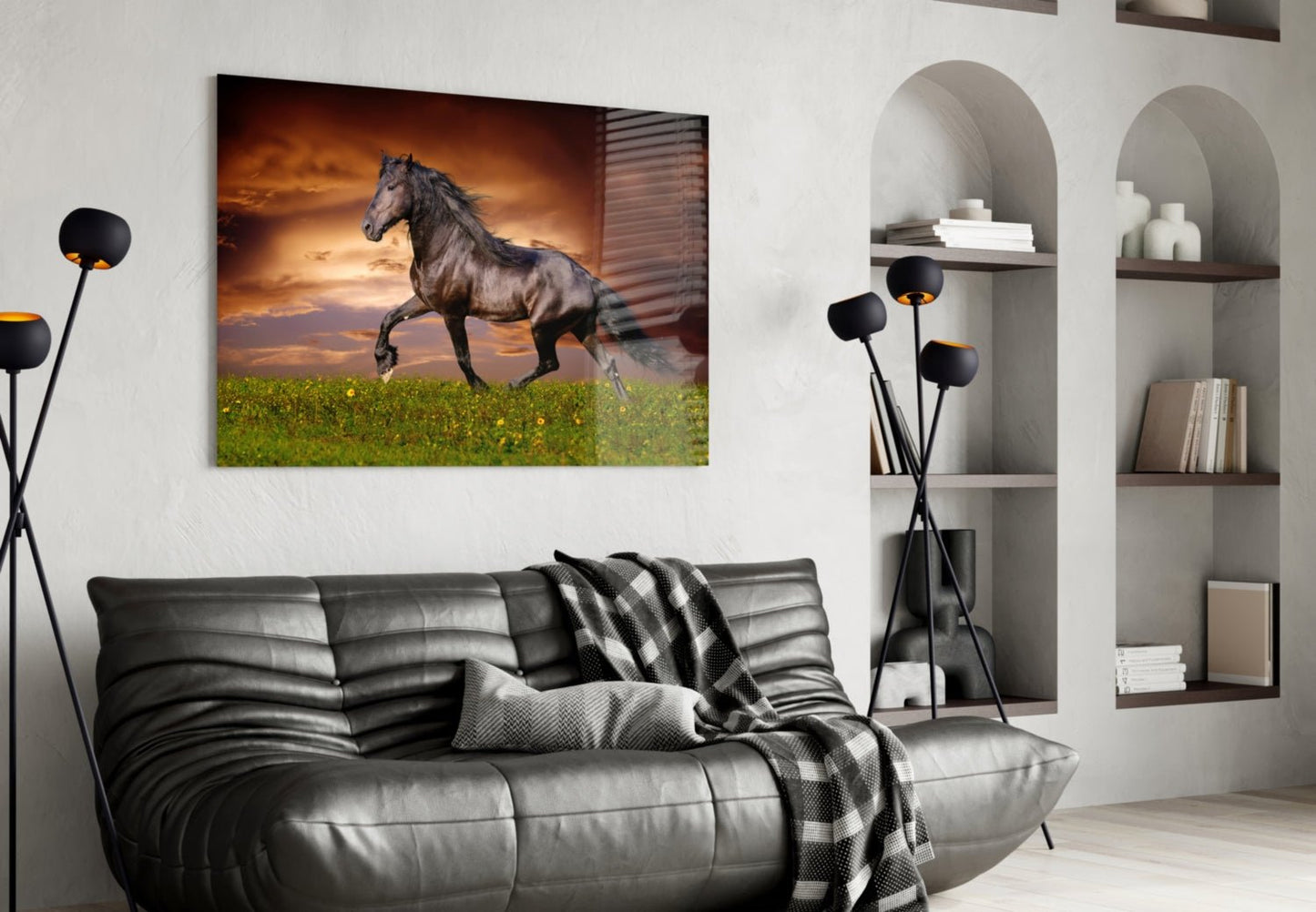 Nobility of Horse Glass Wall Art Daughter - Ever Trendy Essentials