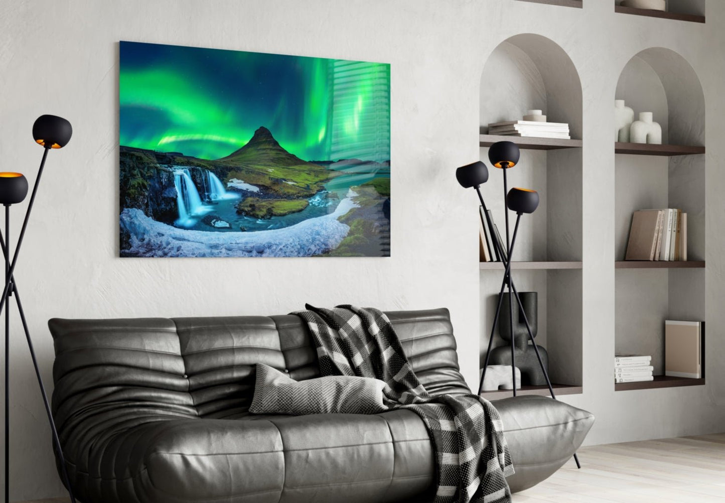 Northern Lights Glass Wall Art Daughter - Ever Trendy Essentials