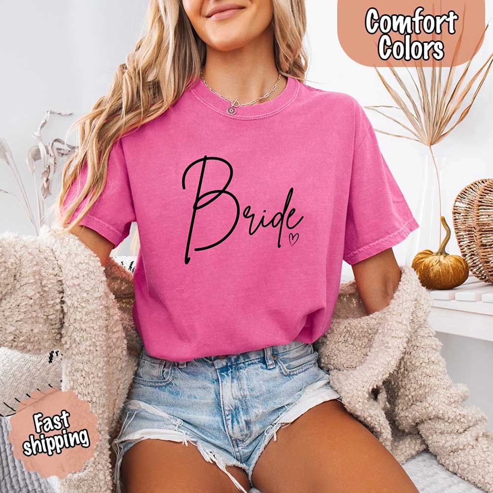 Team Bride Comfort Colors Shirts โ Bride, Bridesmaid, Bachelorette Party & Proposal Gift Tees - Ever Trendy Essentials