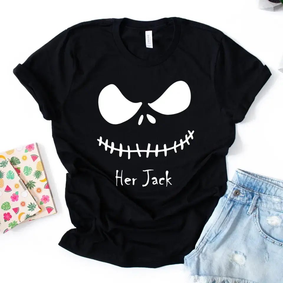 The Jack & The Sally Couples Halloween Tee - Ever Trendy Essentials