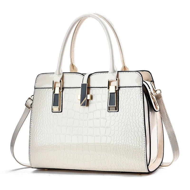 Women's Crocodile Pattern Designer Tote Bag - Ever Trendy Essentials