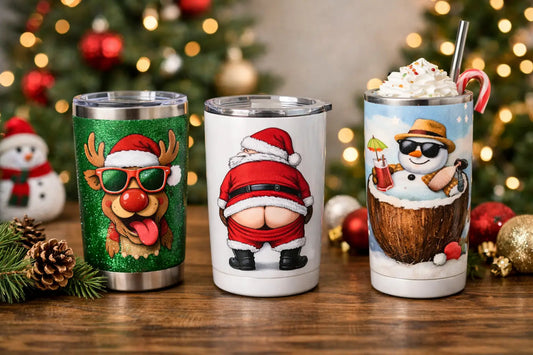 Funny Christmas Tumblers That Get a Laugh