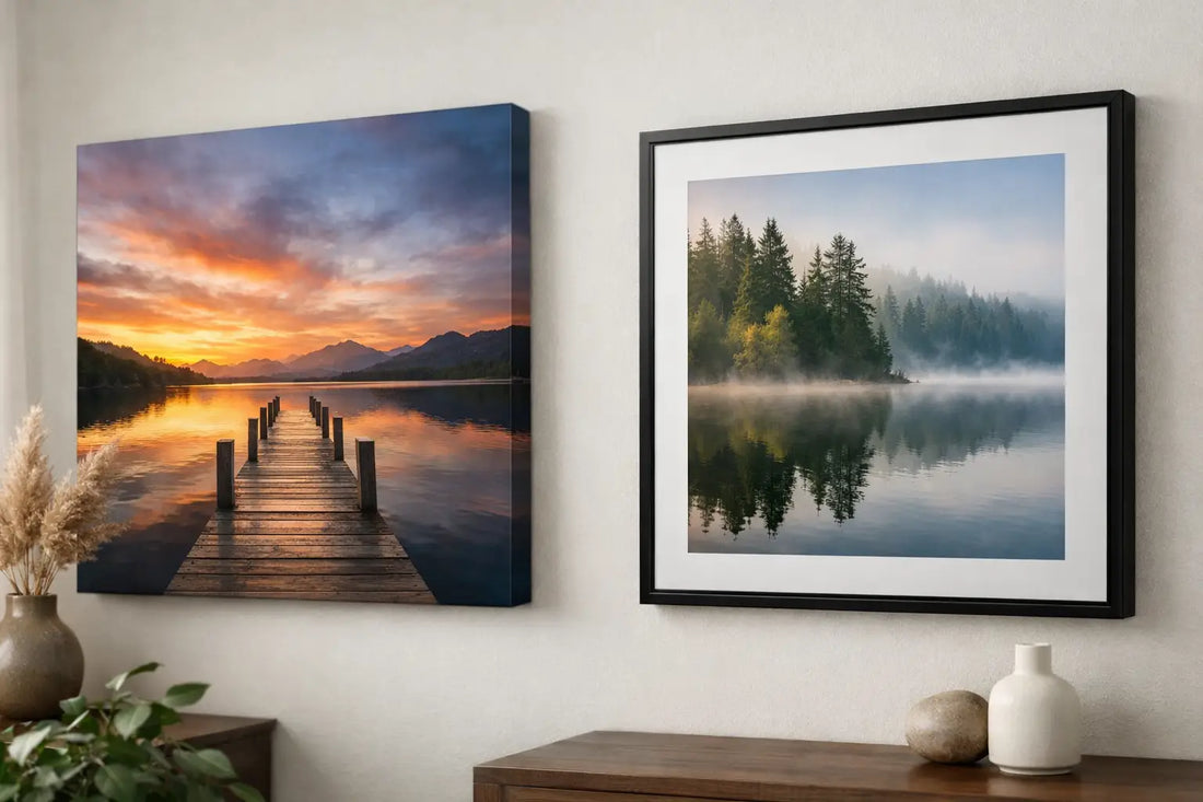 Canvas Wall Art Versus Framed Prints Compared