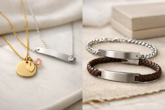 Personalized Necklaces vs Engraved Bracelets