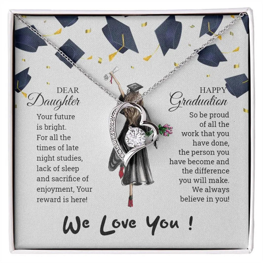 Necklace From Dad to Daughter I To My Daughter | I Love You - Birth Necklace