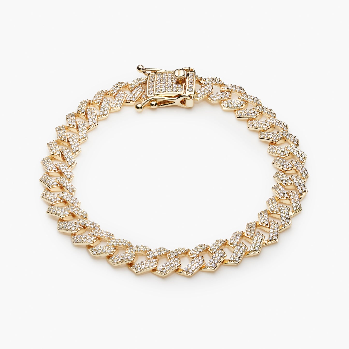 Iced Prong Cuban Bracelet