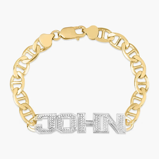 Name Bracelet w/ Mariner Chain - Ever Trendy Essentials