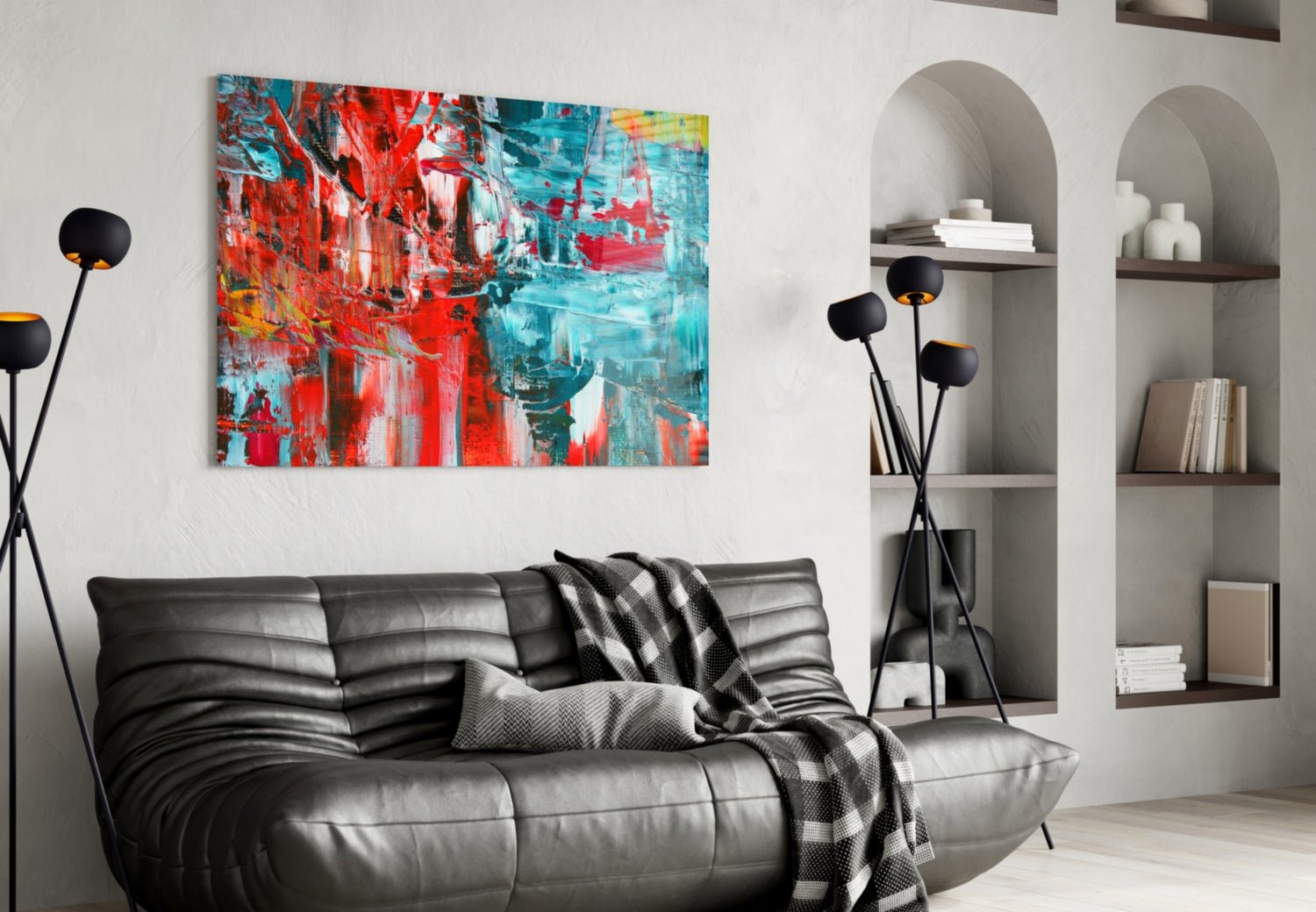 Abstract Reflection Glass Wall Art Daughter - Ever Trendy Essentials