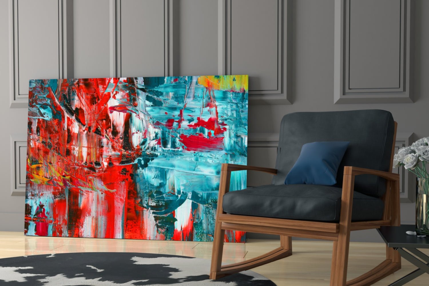 Abstract Reflection Glass Wall Art Daughter - Ever Trendy Essentials
