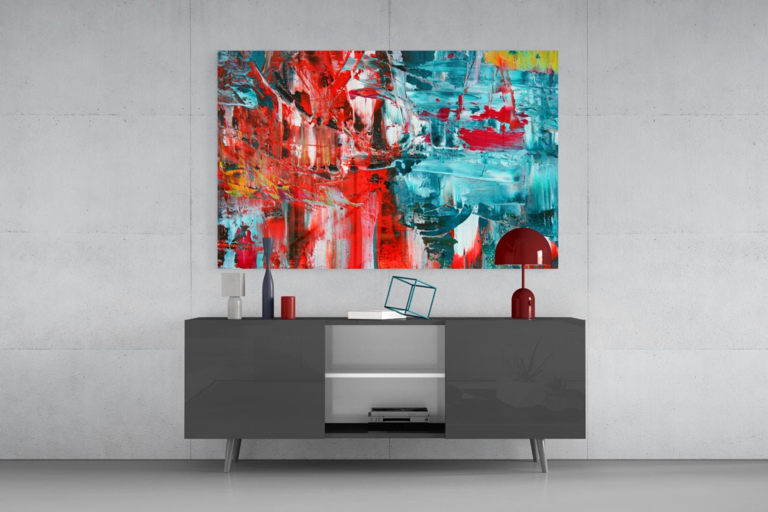 Abstract Reflection Glass Wall Art Daughter - Ever Trendy Essentials