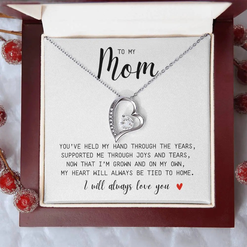 Mom I You Held My Hand I Forever Necklace I Mother's Day I Gift for Mom - Ever Trendy Essentials