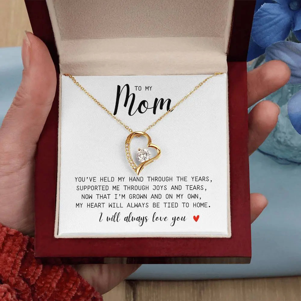 Mom I You Held My Hand I Forever Necklace I Mother's Day I Gift for Mom - Ever Trendy Essentials