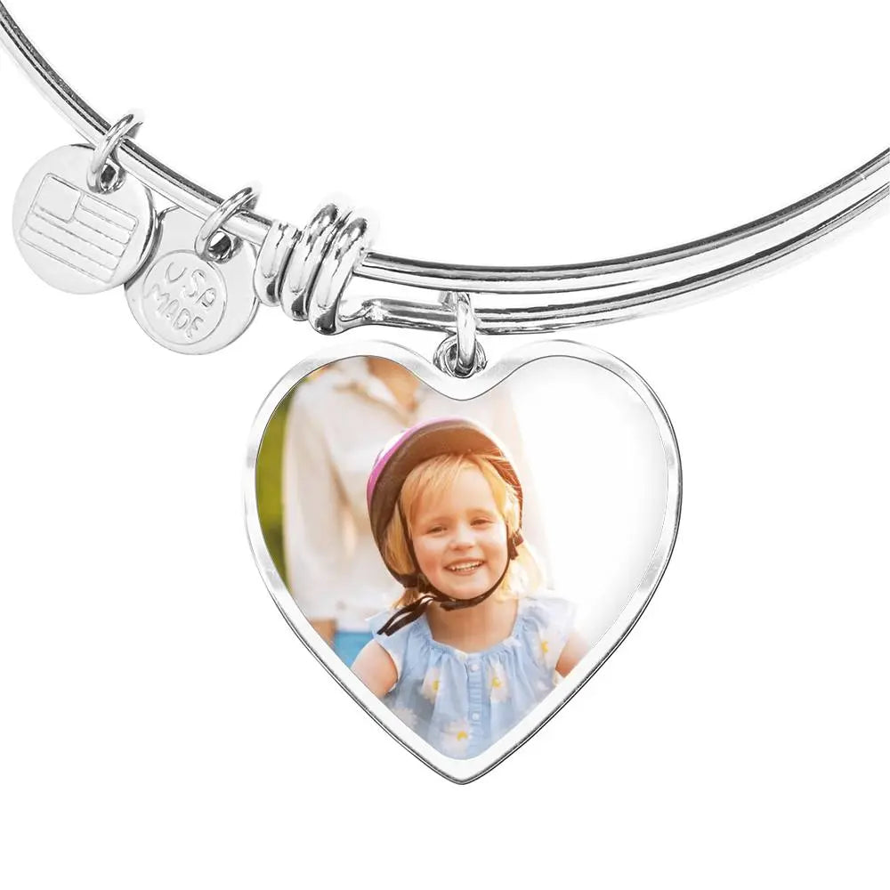 Personalized Heart Photo Bracelet - Ever Trendy Essentials