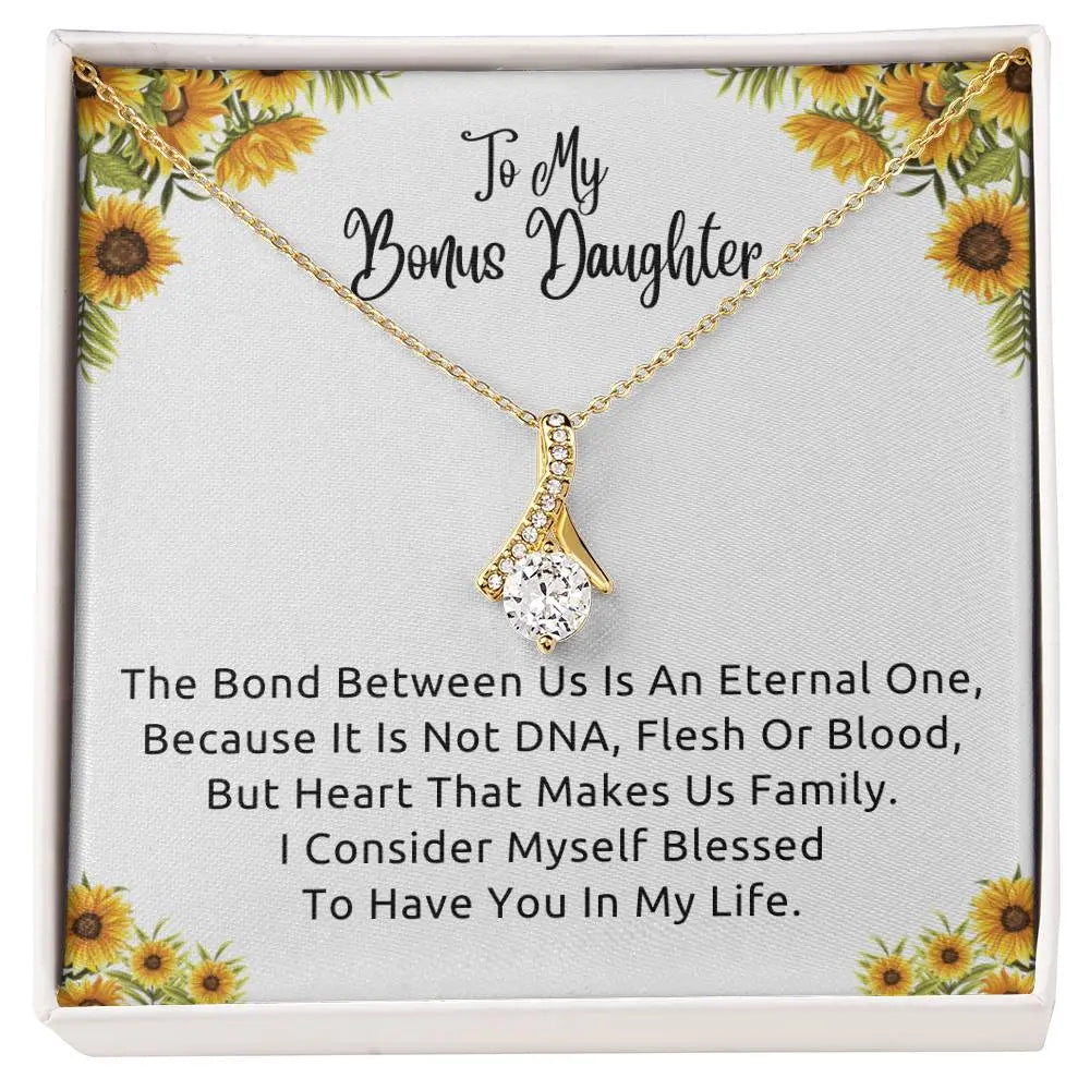 To My Bonus Daughter Necklace, Gift for Bonus Daughter, Step Daughter Birthday ShineOn Fulfillment