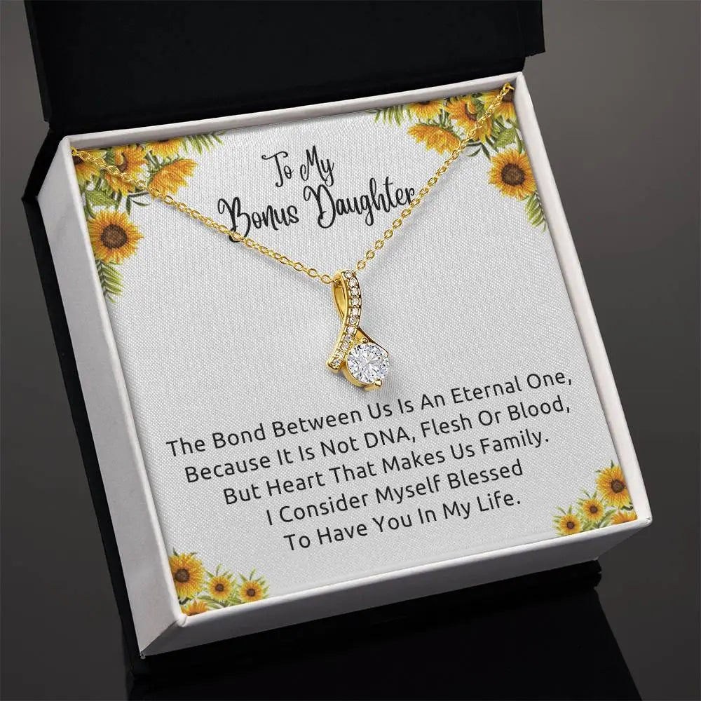 To My Bonus Daughter Necklace, Gift for Bonus Daughter, Step Daughter Birthday ShineOn Fulfillment