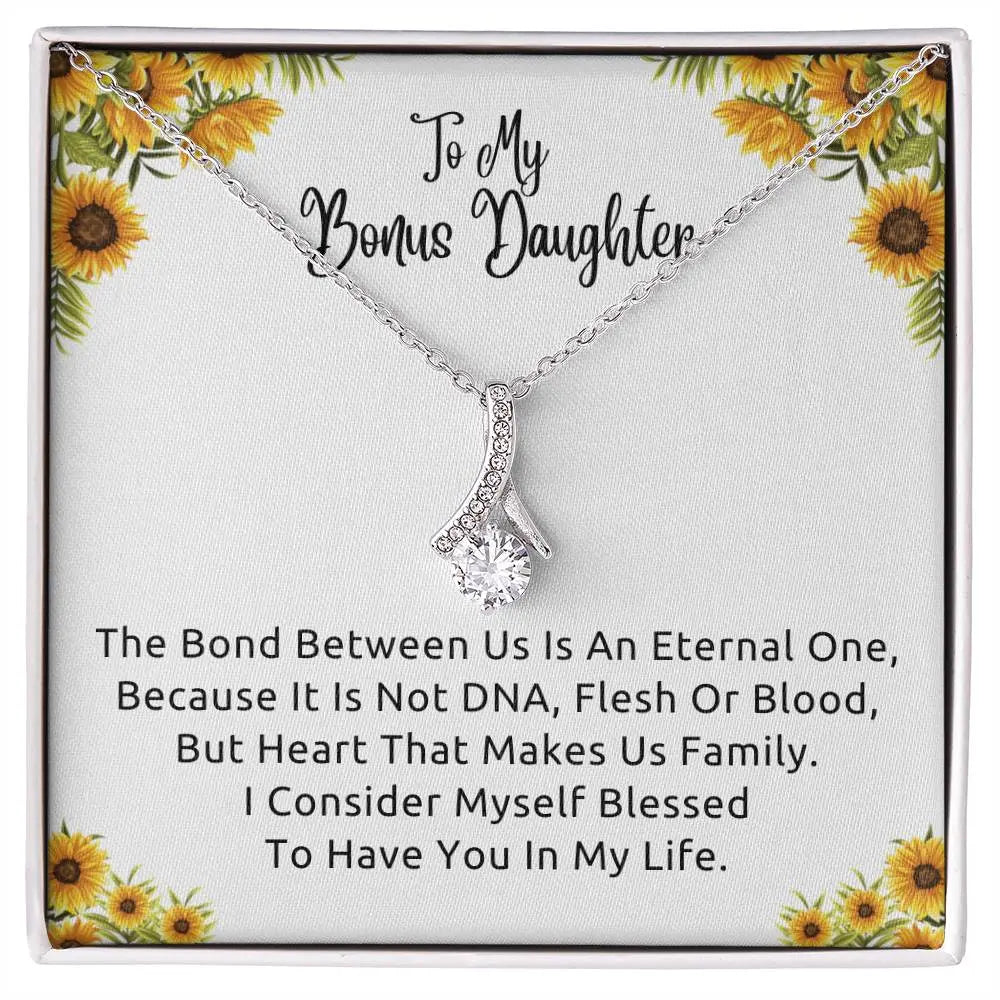 To My Bonus Daughter Necklace, Gift for Bonus Daughter, Step Daughter Birthday ShineOn Fulfillment