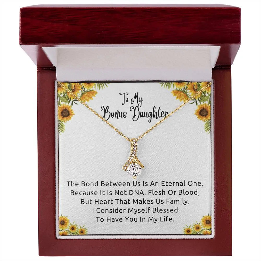 To My Bonus Daughter Necklace, Gift for Bonus Daughter, Step Daughter Birthday ShineOn Fulfillment