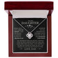 To My Daughter - Love Dad I Love Knot Necklace 