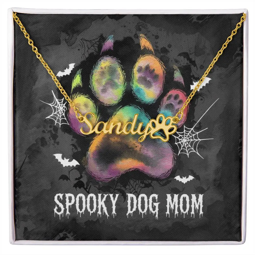 Dog Mom Necklace I Halloween I Custom Name Necklace - Ever Trendy Essentials