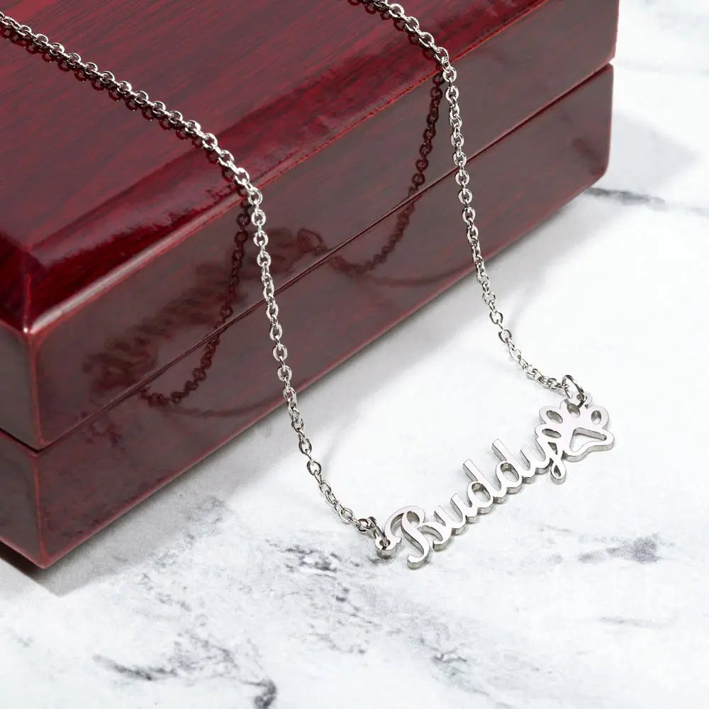 Dog Mom Jewelry I Halloween I Custom Name Necklace - Ever Trendy Essentials