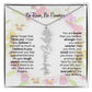 Birth Flower Necklace With Name I No Rain - No Flowers | Beautiful Gift for Aunt - Ever Trendy Essentials