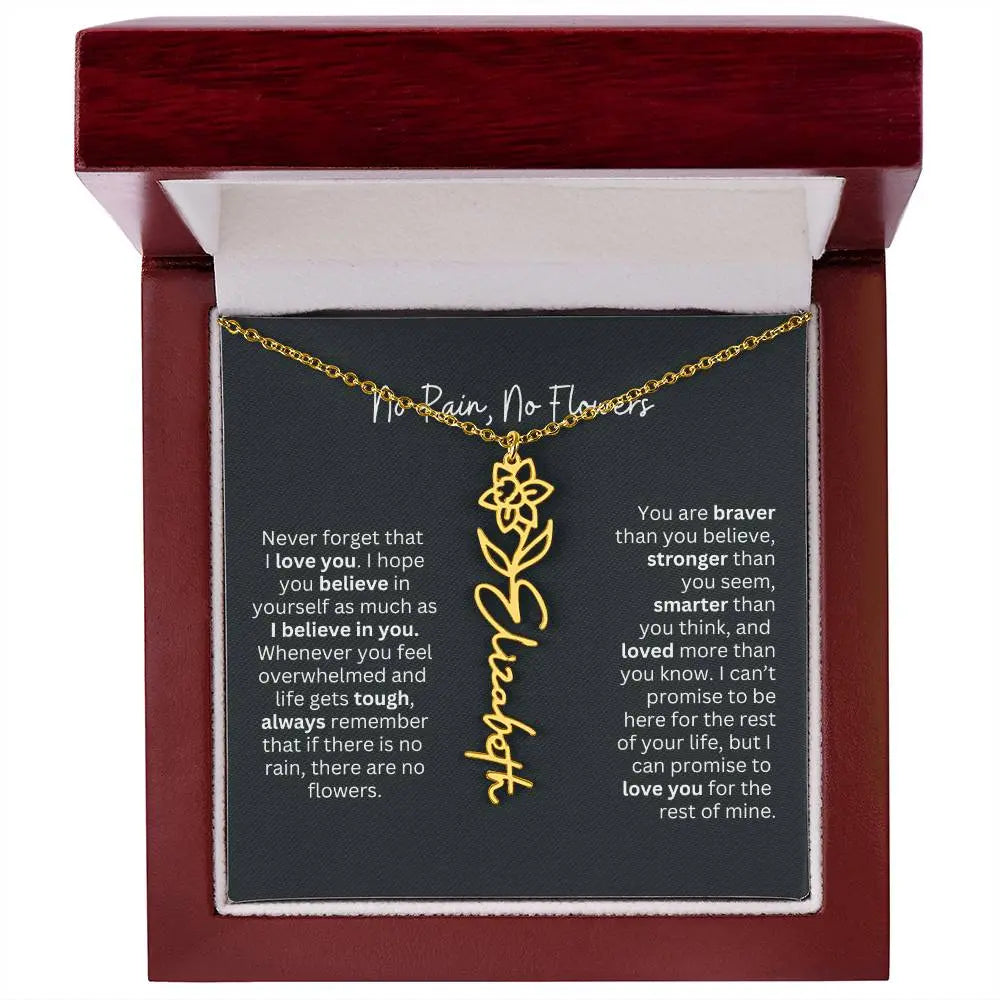 Gold Flower Necklace 