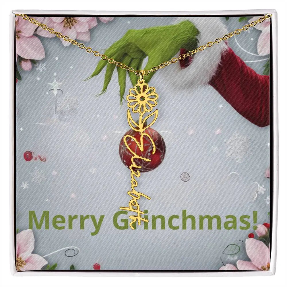 Grinch Wife Necklace | Christmas Jewelry Gift for Her 