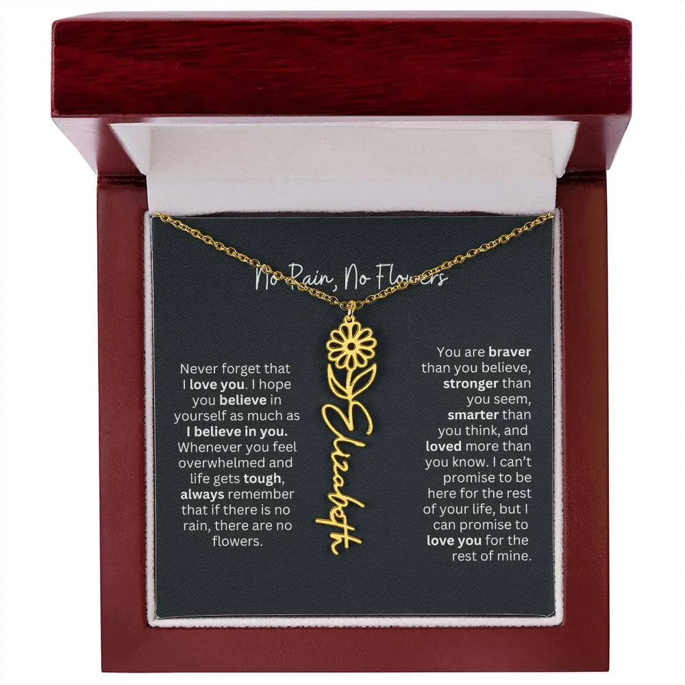 Gold Flower Necklace 