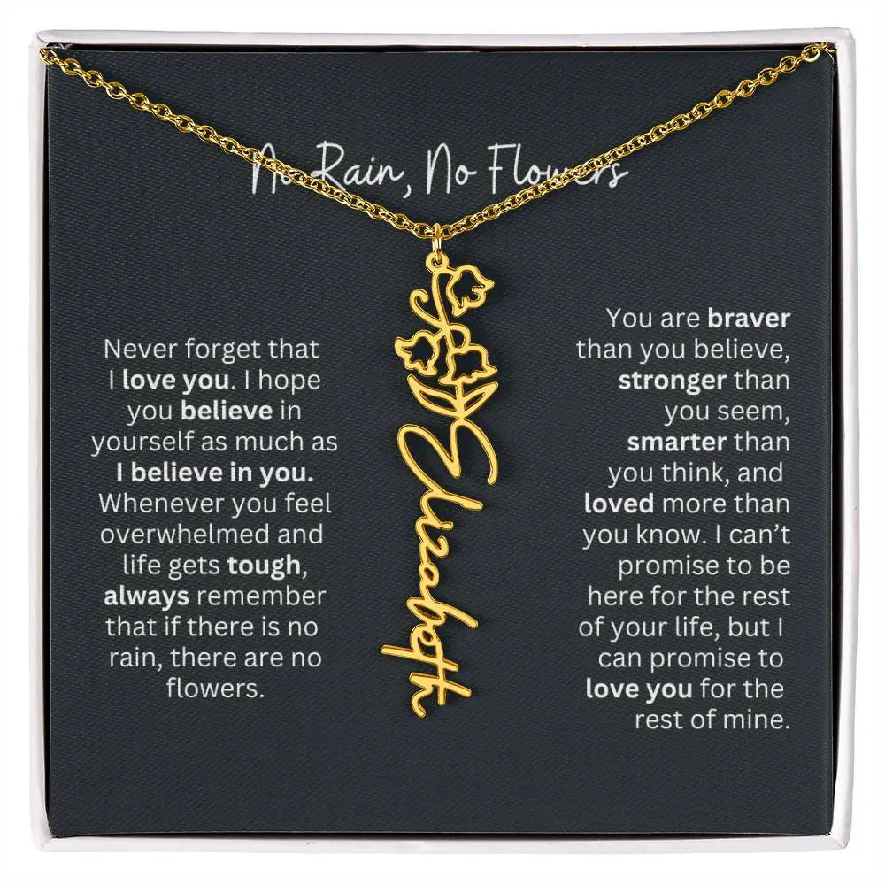 Gold Flower Necklace 