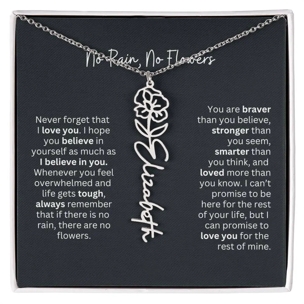 Gold Flower Necklace 