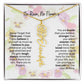 Birth Flower Necklace With Name I No Rain - No Flowers | Beautiful Gift for Aunt - Ever Trendy Essentials