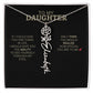 To My Daughter | I Love You - Birth Necklace - Ever Trendy Essentials