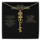 To My Daughter | I Love You - Birth Necklace - Ever Trendy Essentials
