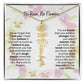 Birth Flower Necklace With Name I No Rain - No Flowers | Beautiful Gift for Aunt - Ever Trendy Essentials