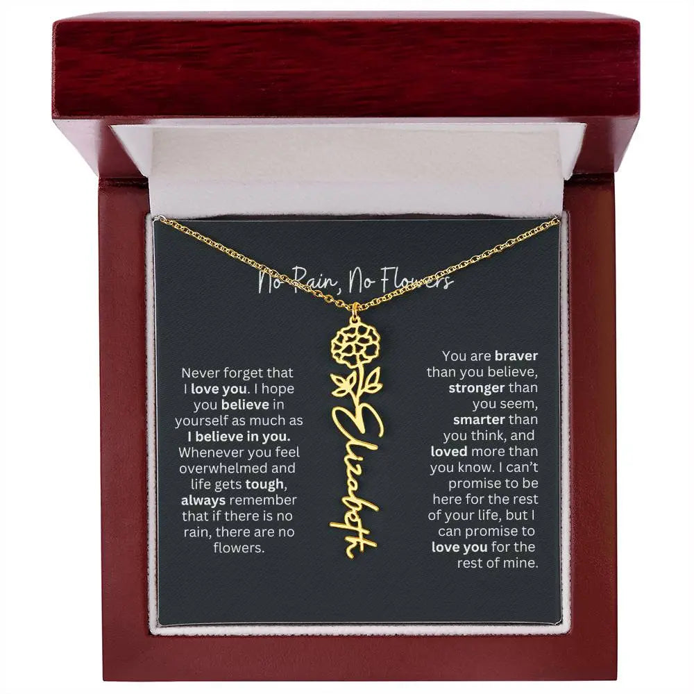 Gold Flower Necklace 